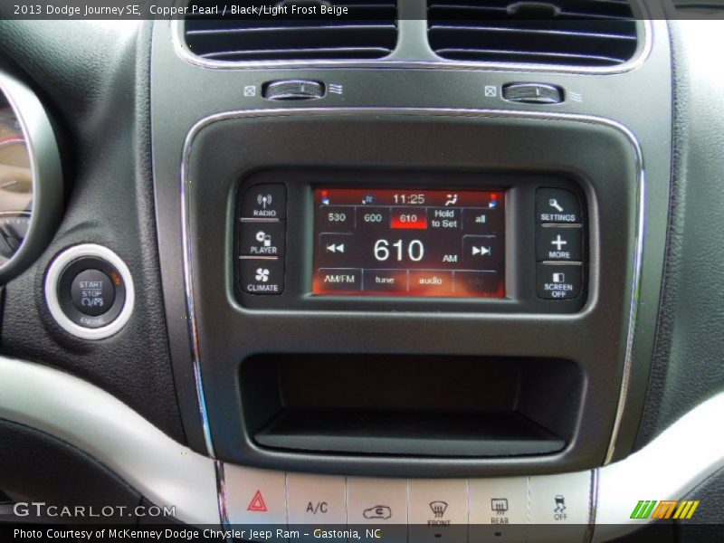 Copper Pearl / Black/Light Frost Beige 2013 Dodge Journey SE