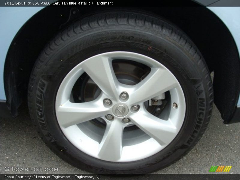 Cerulean Blue Metallic / Parchment 2011 Lexus RX 350 AWD