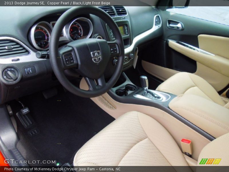 Black/Light Frost Beige Interior - 2013 Journey SE 