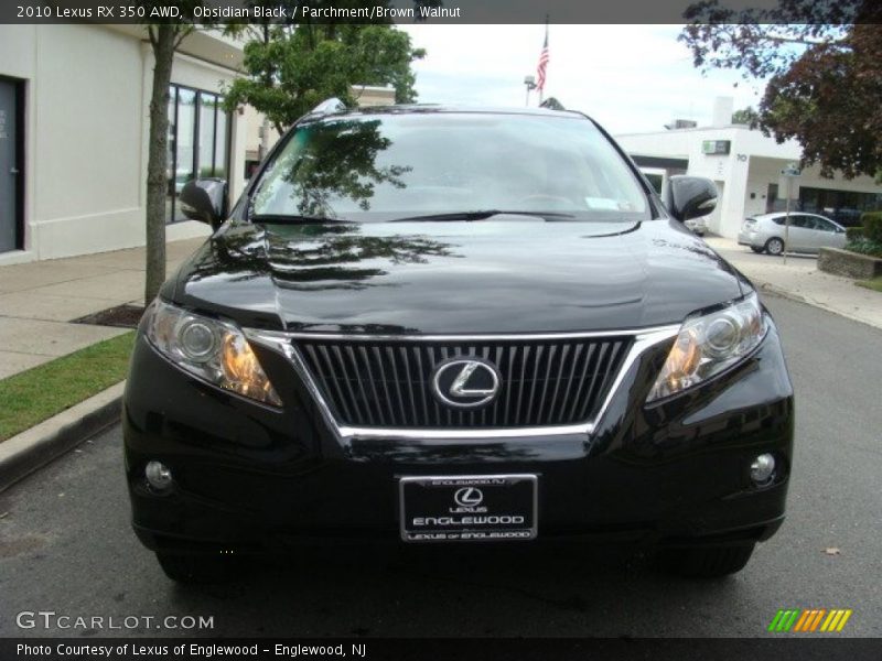 Obsidian Black / Parchment/Brown Walnut 2010 Lexus RX 350 AWD