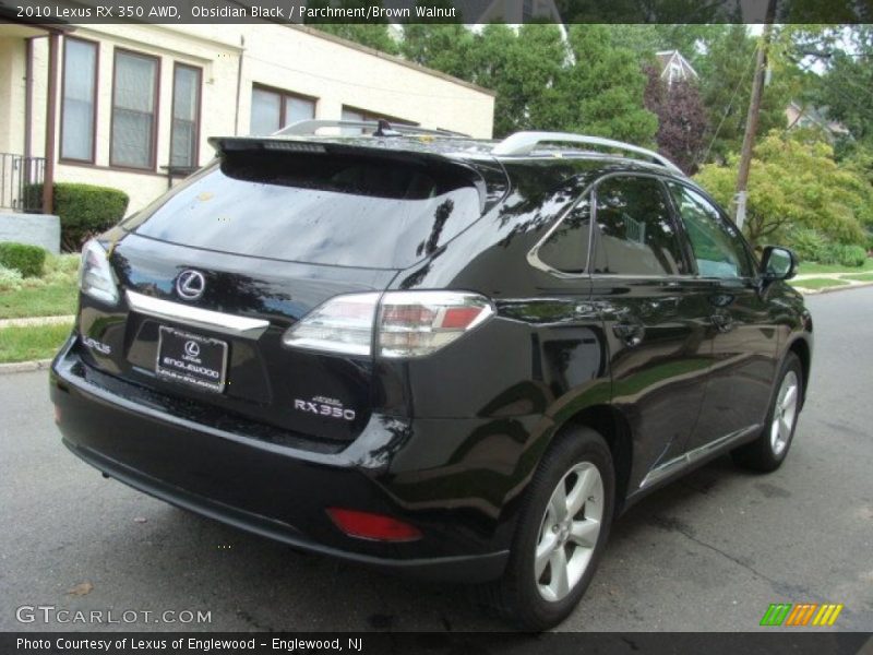 Obsidian Black / Parchment/Brown Walnut 2010 Lexus RX 350 AWD