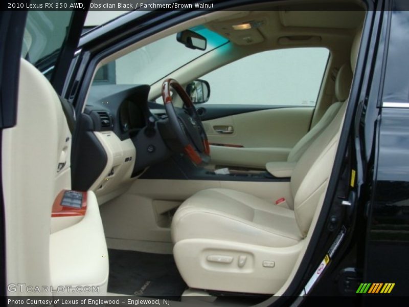 Obsidian Black / Parchment/Brown Walnut 2010 Lexus RX 350 AWD