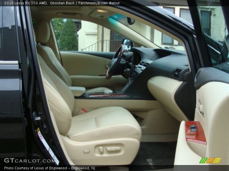 Obsidian Black / Parchment/Brown Walnut 2010 Lexus RX 350 AWD