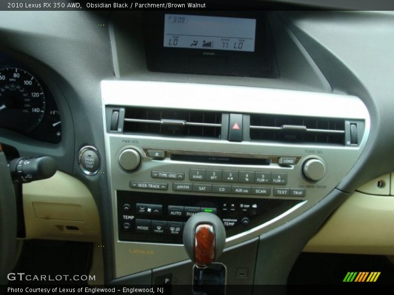 Obsidian Black / Parchment/Brown Walnut 2010 Lexus RX 350 AWD