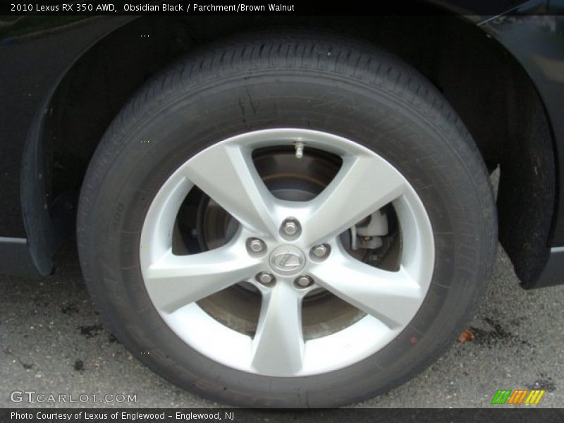 Obsidian Black / Parchment/Brown Walnut 2010 Lexus RX 350 AWD