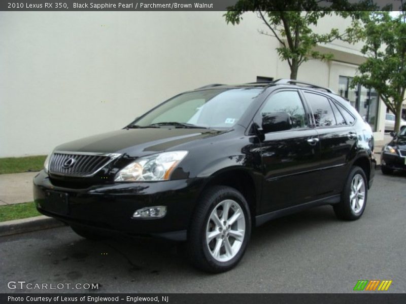 Black Sapphire Pearl / Parchment/Brown Walnut 2010 Lexus RX 350