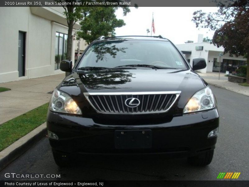 Black Sapphire Pearl / Parchment/Brown Walnut 2010 Lexus RX 350