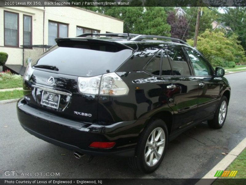 Black Sapphire Pearl / Parchment/Brown Walnut 2010 Lexus RX 350
