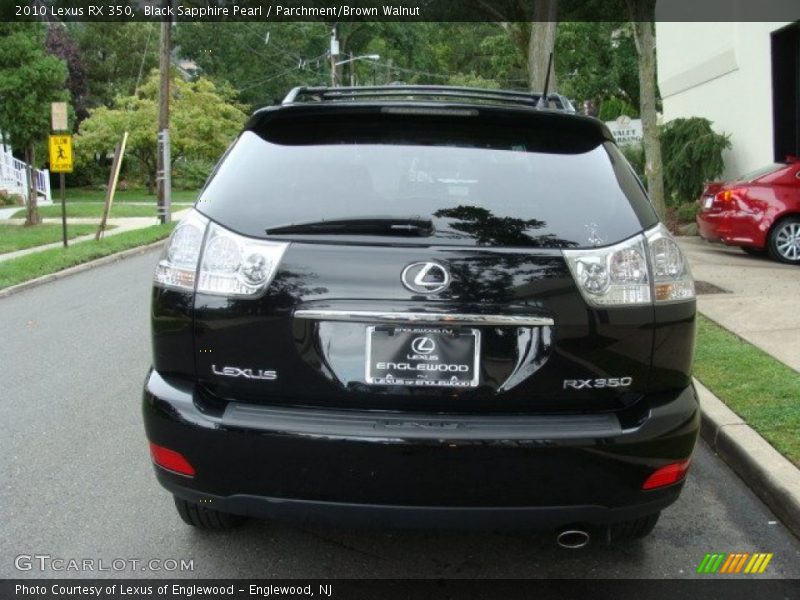 Black Sapphire Pearl / Parchment/Brown Walnut 2010 Lexus RX 350