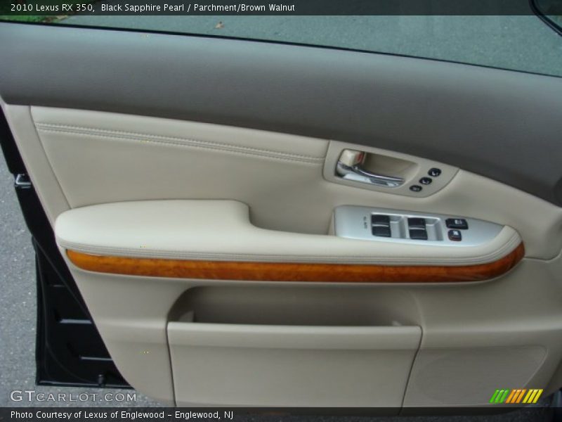 Black Sapphire Pearl / Parchment/Brown Walnut 2010 Lexus RX 350
