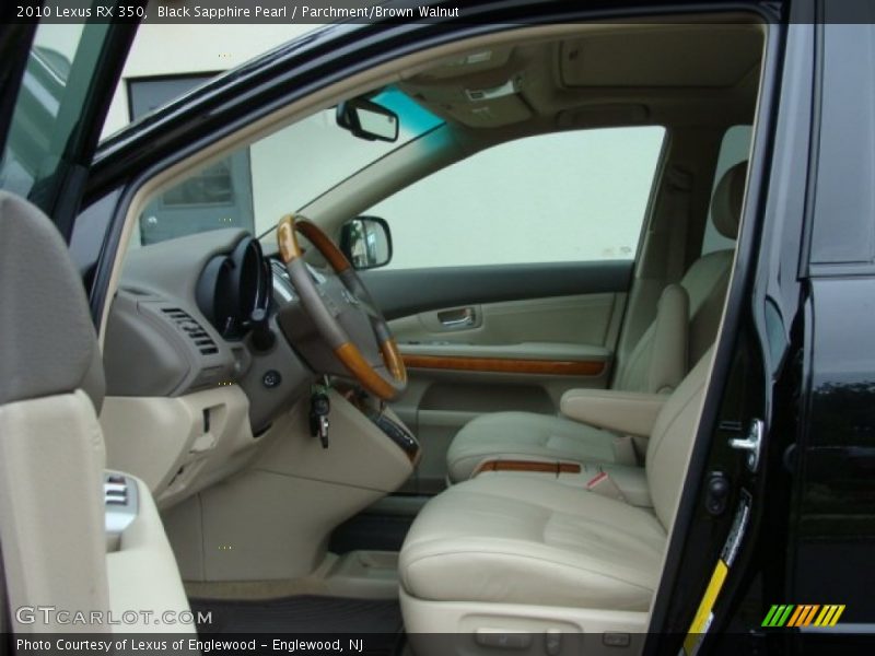 Black Sapphire Pearl / Parchment/Brown Walnut 2010 Lexus RX 350