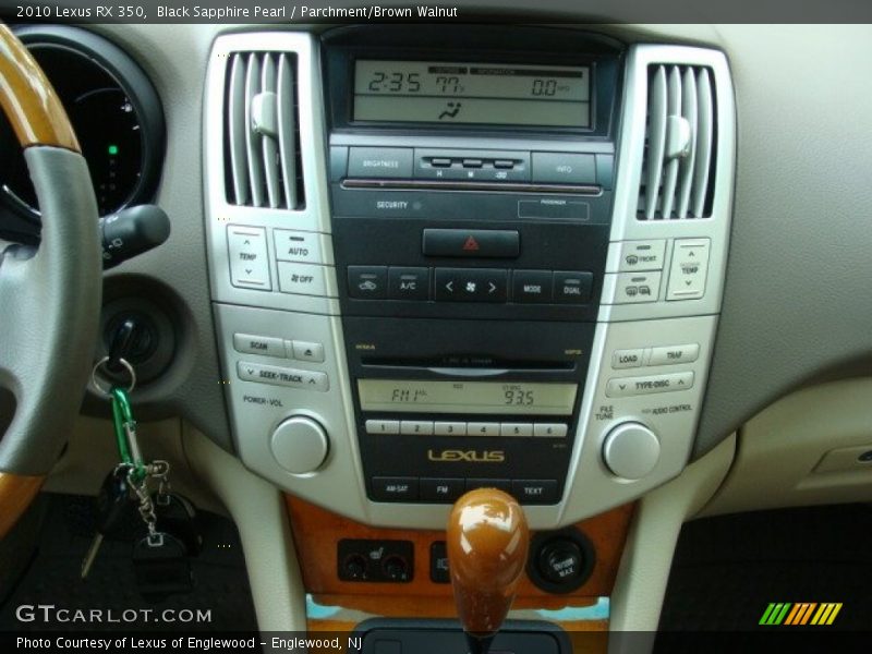 Black Sapphire Pearl / Parchment/Brown Walnut 2010 Lexus RX 350