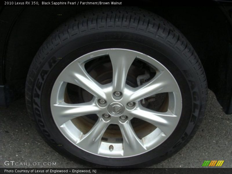 Black Sapphire Pearl / Parchment/Brown Walnut 2010 Lexus RX 350