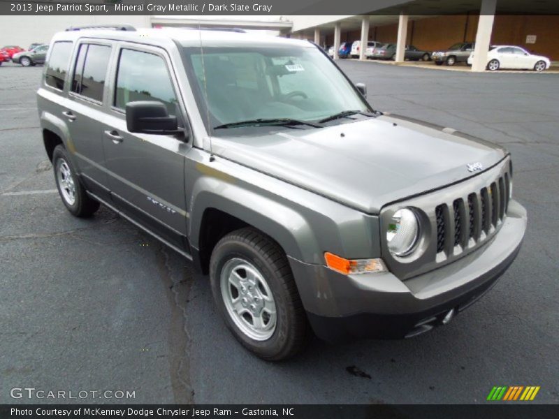 Mineral Gray Metallic / Dark Slate Gray 2013 Jeep Patriot Sport