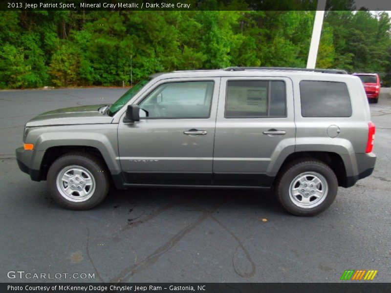 Mineral Gray Metallic / Dark Slate Gray 2013 Jeep Patriot Sport