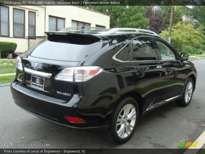 Obsidian Black / Parchment/Brown Walnut 2010 Lexus RX 450h AWD Hybrid