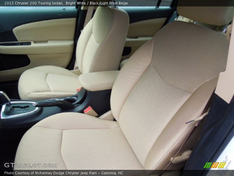 Bright White / Black/Light Frost Beige 2013 Chrysler 200 Touring Sedan