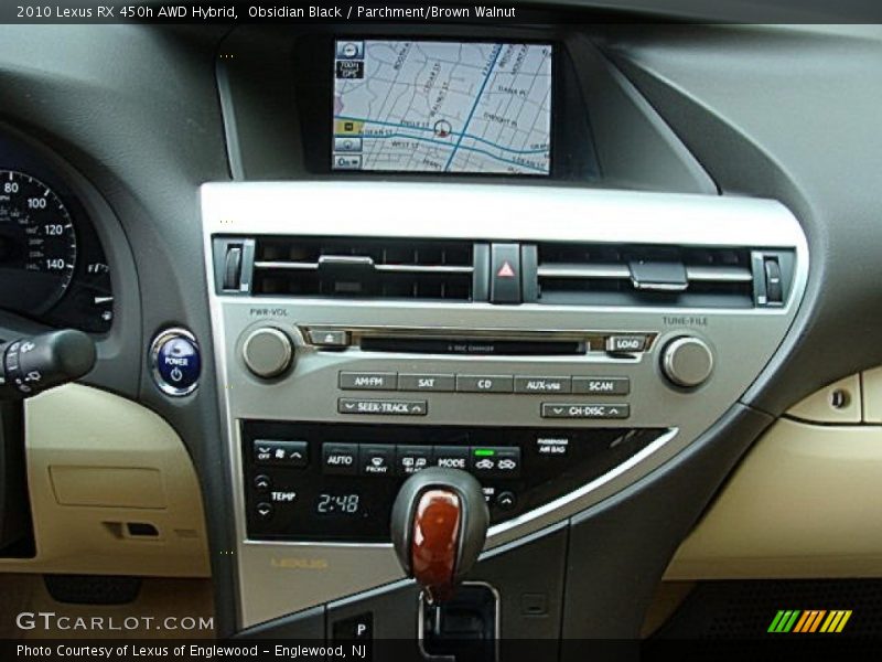 Obsidian Black / Parchment/Brown Walnut 2010 Lexus RX 450h AWD Hybrid