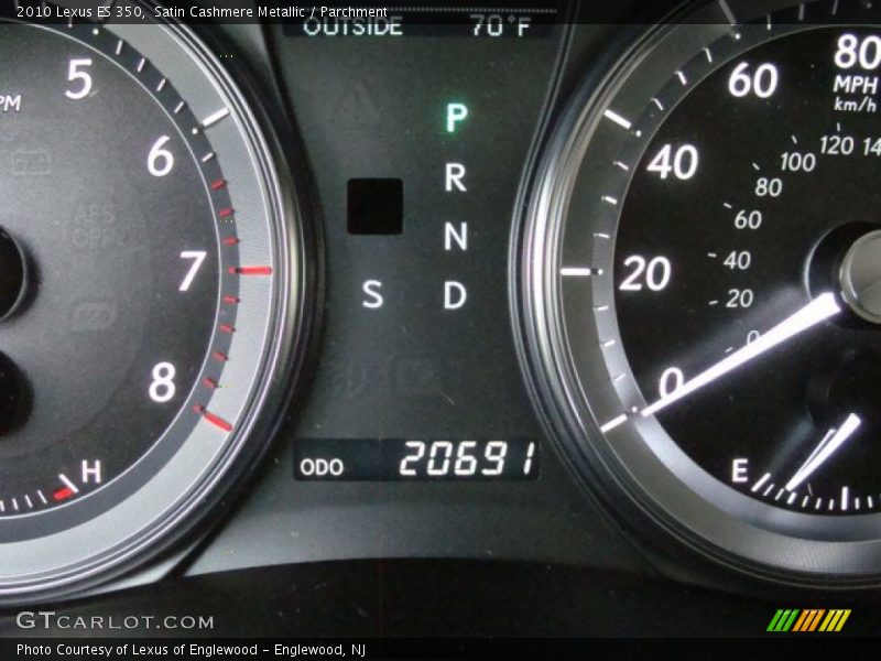 Satin Cashmere Metallic / Parchment 2010 Lexus ES 350