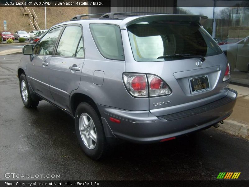 Blue Vapor Metallic / Black 2003 Lexus RX 300 AWD