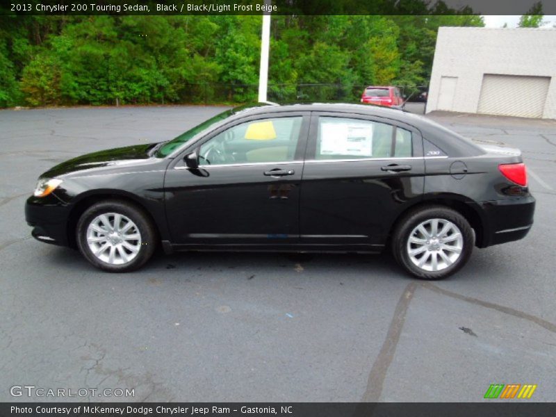 Black / Black/Light Frost Beige 2013 Chrysler 200 Touring Sedan