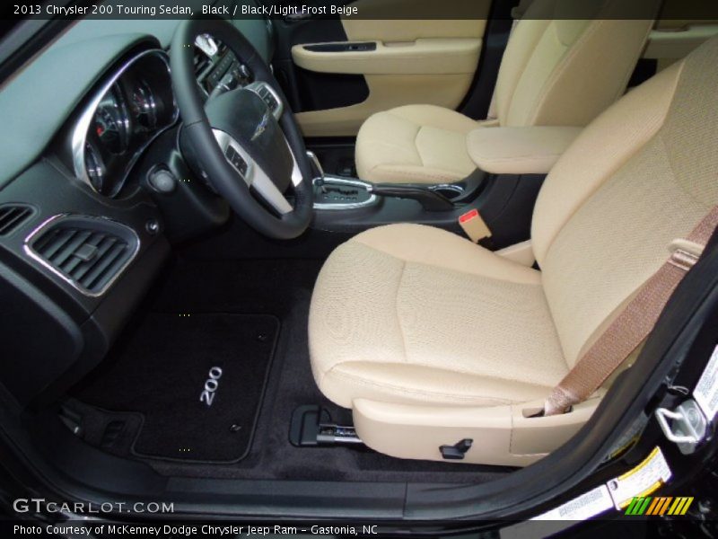 Black / Black/Light Frost Beige 2013 Chrysler 200 Touring Sedan