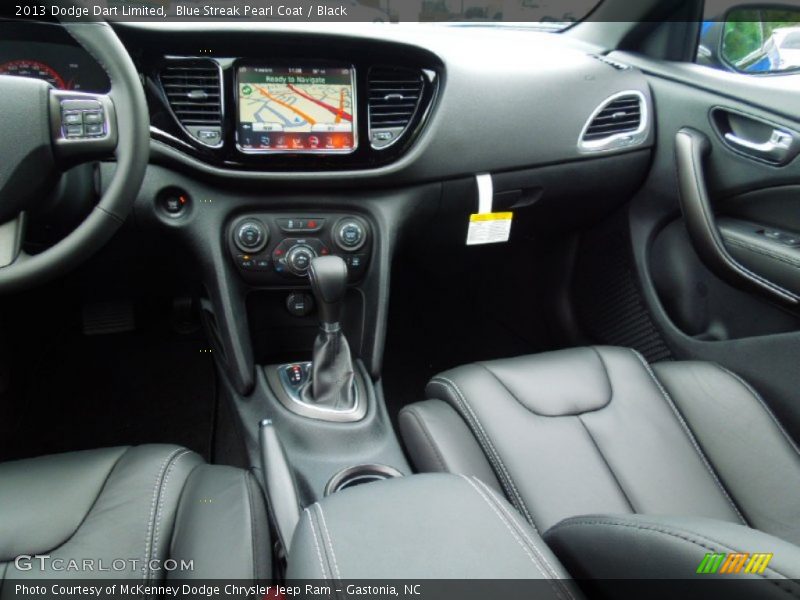 Blue Streak Pearl Coat / Black 2013 Dodge Dart Limited