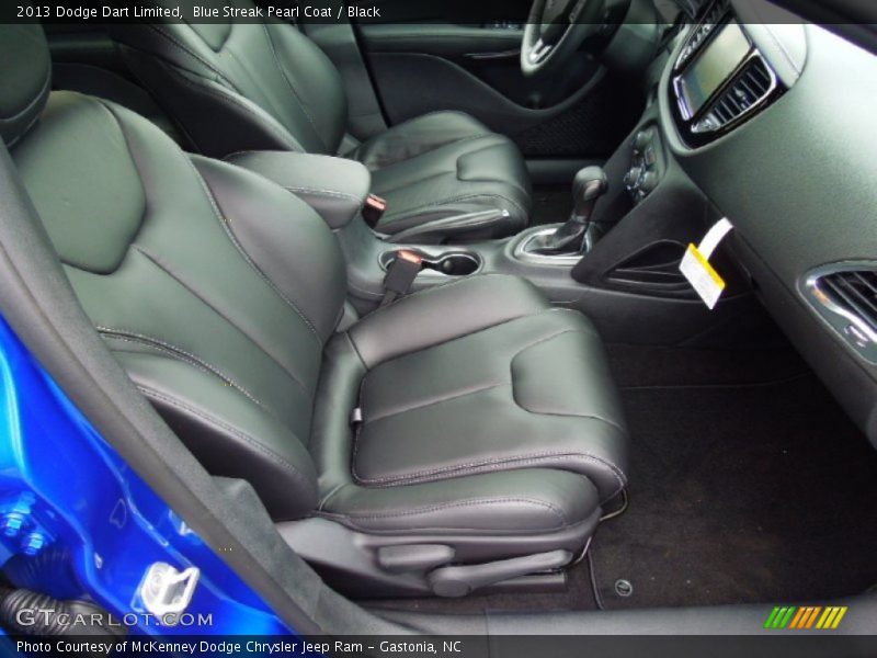 Blue Streak Pearl Coat / Black 2013 Dodge Dart Limited