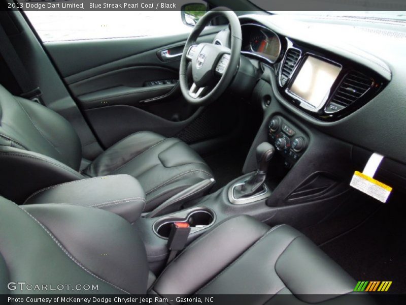 Blue Streak Pearl Coat / Black 2013 Dodge Dart Limited