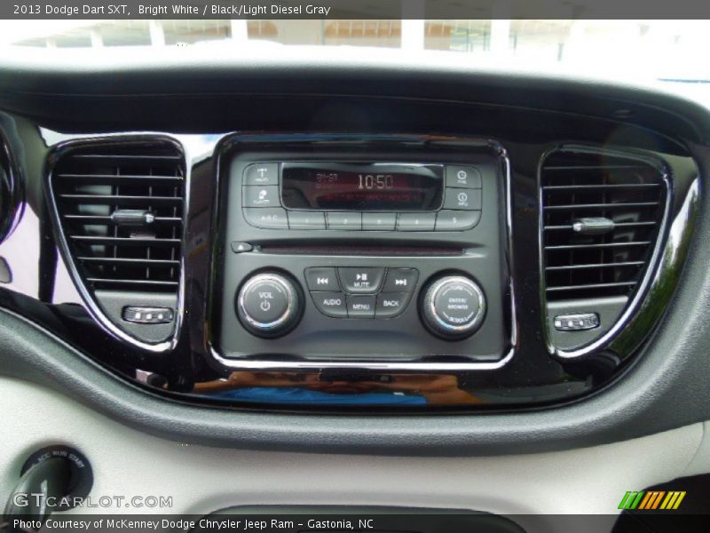 Bright White / Black/Light Diesel Gray 2013 Dodge Dart SXT