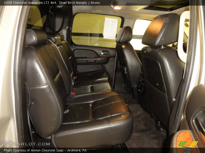 Silver Birch Metallic / Ebony 2008 Chevrolet Avalanche LTZ 4x4