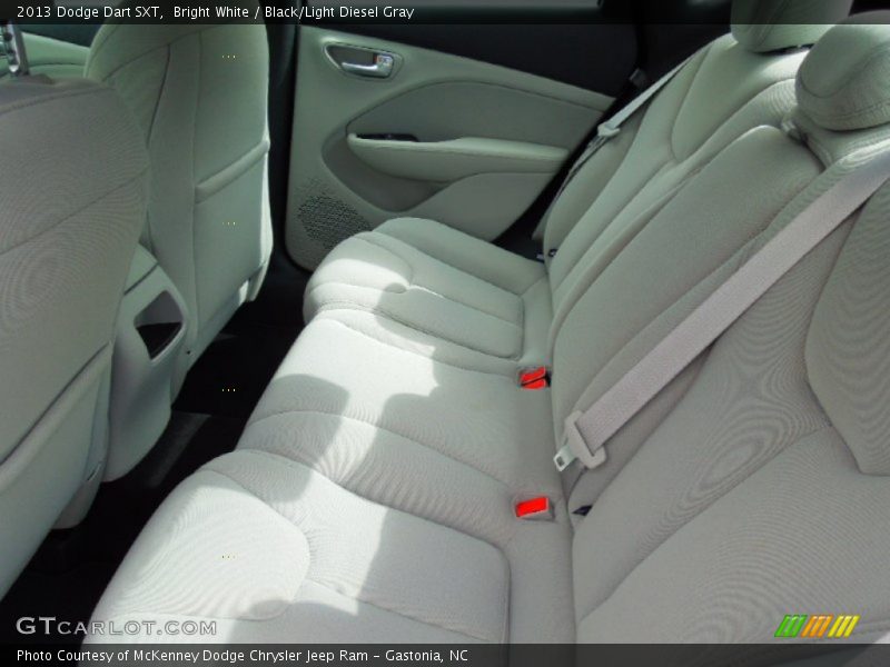 Bright White / Black/Light Diesel Gray 2013 Dodge Dart SXT