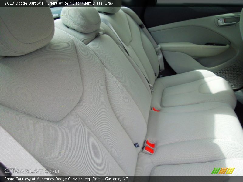 Bright White / Black/Light Diesel Gray 2013 Dodge Dart SXT