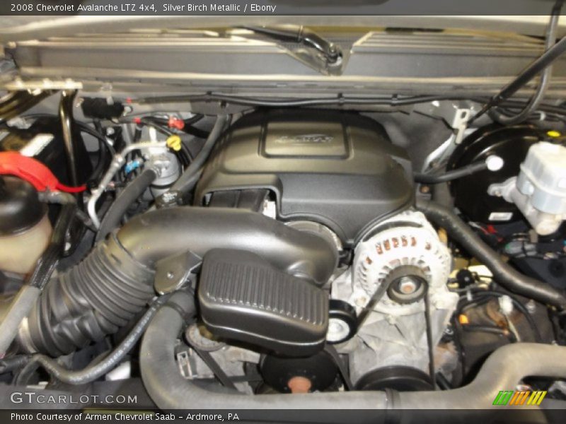 Silver Birch Metallic / Ebony 2008 Chevrolet Avalanche LTZ 4x4