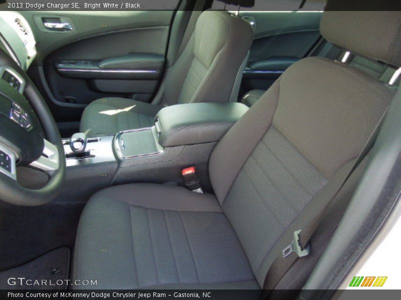 Front Seat of 2013 Charger SE