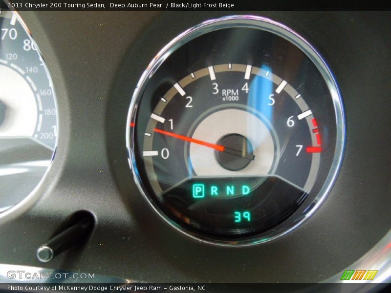 Deep Auburn Pearl / Black/Light Frost Beige 2013 Chrysler 200 Touring Sedan