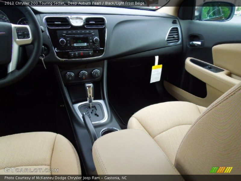 Deep Auburn Pearl / Black/Light Frost Beige 2013 Chrysler 200 Touring Sedan
