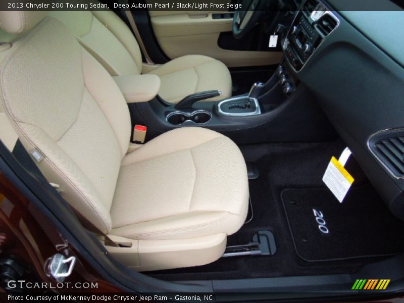 Deep Auburn Pearl / Black/Light Frost Beige 2013 Chrysler 200 Touring Sedan