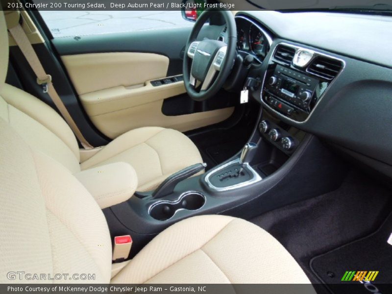 Deep Auburn Pearl / Black/Light Frost Beige 2013 Chrysler 200 Touring Sedan