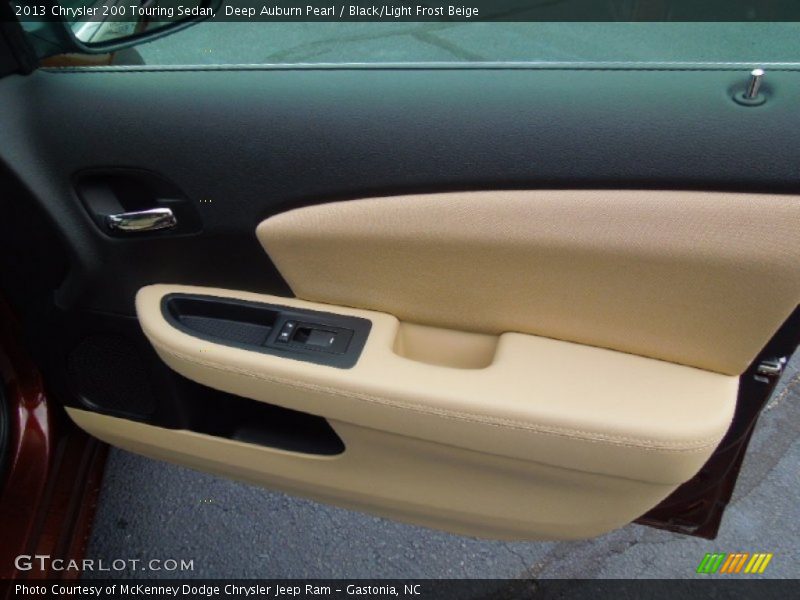 Deep Auburn Pearl / Black/Light Frost Beige 2013 Chrysler 200 Touring Sedan