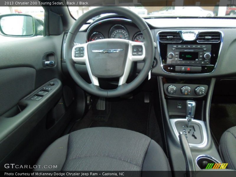 Black / Black 2013 Chrysler 200 Touring Sedan
