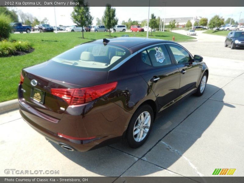 Dark Cherry / Beige 2012 Kia Optima LX