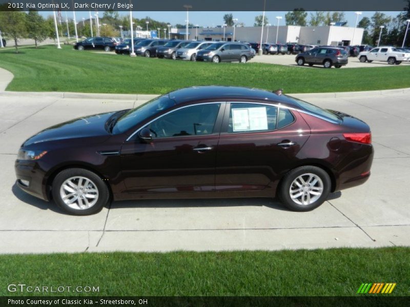 Dark Cherry / Beige 2012 Kia Optima LX
