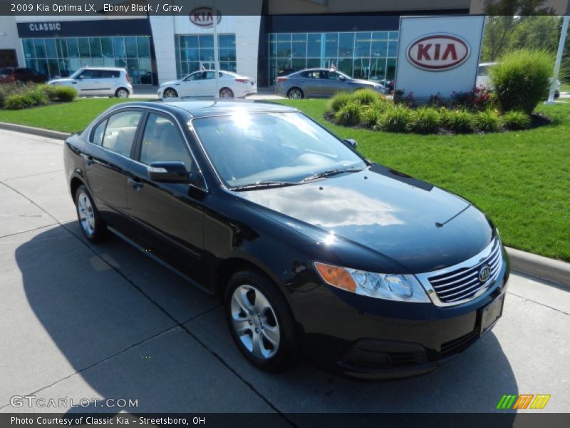 Ebony Black / Gray 2009 Kia Optima LX