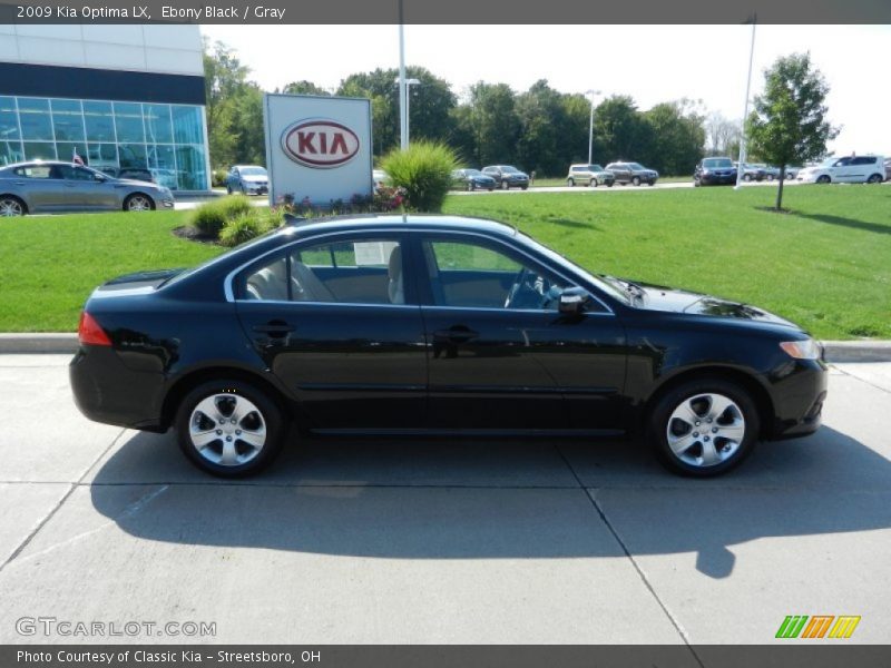 Ebony Black / Gray 2009 Kia Optima LX