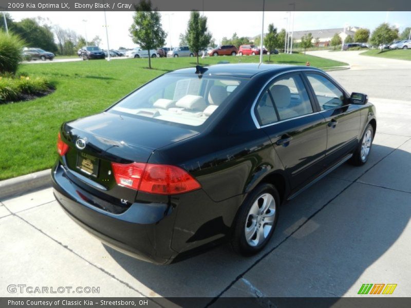 Ebony Black / Gray 2009 Kia Optima LX