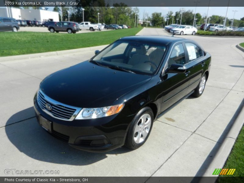 Ebony Black / Gray 2009 Kia Optima LX