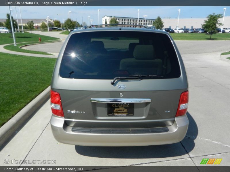 Sage Green Metallic / Beige 2005 Kia Sedona EX