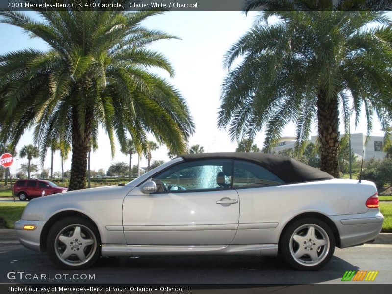 Glacier White / Charcoal 2001 Mercedes-Benz CLK 430 Cabriolet