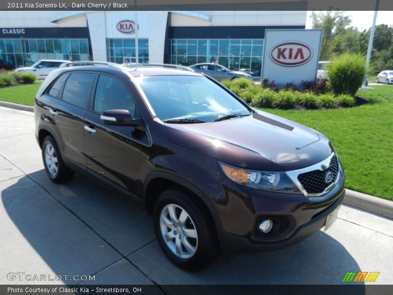 Dark Cherry / Black 2011 Kia Sorento LX